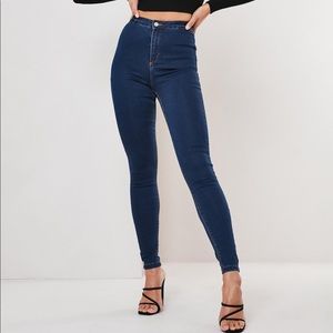 MISSGUIDED High Waisted Skinny Jeans - Never worn